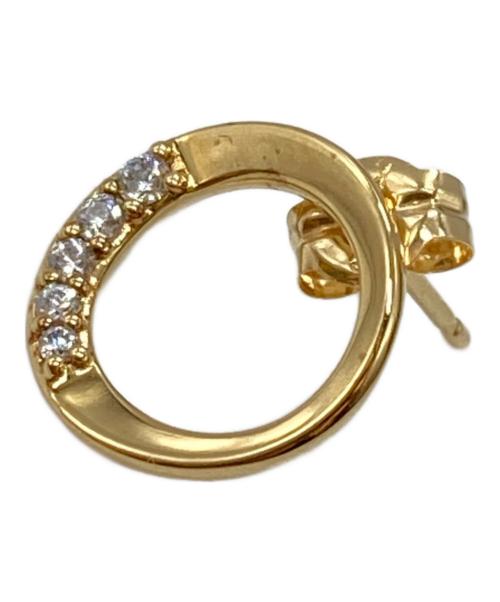 ete（エテ）ete (エテ) ビジューサークルピアス/Jeweled Circle Earrings  ゴールドの古着・服飾アイテム