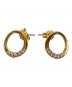 ete（エテ）の古着「ビジューサークルピアス/Jeweled Circle Earrings 」｜ゴールド