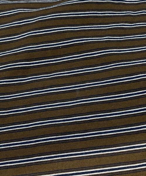 SYUMAN.（シュウマン）SYUMAN. (シュウマン) LAYERED HENLY LONG SLEEVES/レイヤード・ヘンリー・ロングスリーブス ブラウン サイズ:2の古着・服飾アイテム