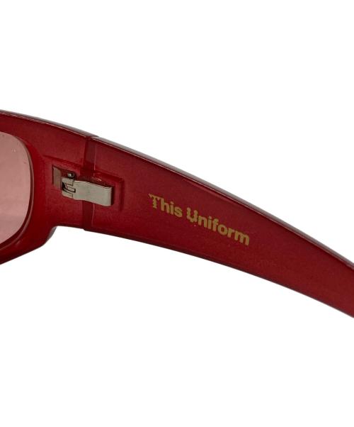 This Uniform（ディスユニフォーム）This Uniform (ディスユニフォーム) サングラス/Sunglasses レッド サイズ:64-19-130の古着・服飾アイテム
