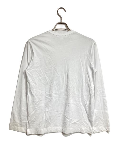 COMME des GARCONS SHIRT（コムデギャルソンシャツ）COMME des GARCONS SHIRT (コムデギャルソンシャツ) カットデザイン長袖カットソー/Cut-out design long-sleeved cut-and-sew top ホワイト サイズ:Sの古着・服飾アイテム