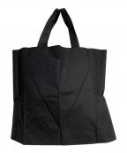 ISSEY MIYAKEイッセイミヤケ）の古着「コーティングプリーツバッグ/Coated pleated bag」｜ブラック
