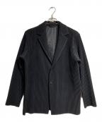 HOMME PLISSE ISSEY MIYAKEオム プリッセ イッセイ ミヤケ）の古着「BASICプリーツテーラードジャケット/Pleated tailored jacket」｜ブラック