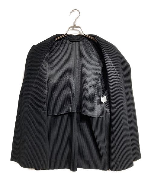 HOMME PLISSE ISSEY MIYAKE（オム プリッセ イッセイ ミヤケ）HOMME PLISSE ISSEY MIYAKE (オム プリッセ イッセイ ミヤケ) BASICプリーツテーラードジャケット/Pleated tailored jacket ブラック サイズ:2の古着・服飾アイテム