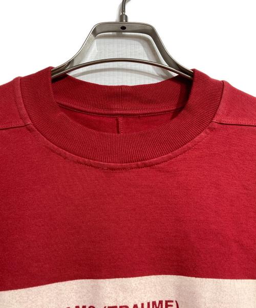 DRKSHDW（ダークシャドウ）DRKSHDW (ダークシャドウ) Layered Long Sleeve T-shirt/レイヤードロングスリーブカットソー レッド×ブラウン サイズ:Sの古着・服飾アイテム