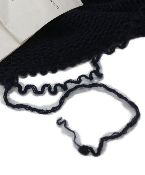 COMME des GARCONS（コムデギャルソン）COMME des GARCONS (コムデギャルソン) ねじれツギハギ変形ニットワンピース/Twisted patchwork asymmetrical knit dress ネイビー サイズ:Mの古着・服飾アイテム