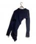 COMME des GARCONS (コムデギャルソン) ねじれツギハギ変形ニットワンピース/Twisted patchwork asymmetrical knit dress ネイビー サイズ:M：20000円