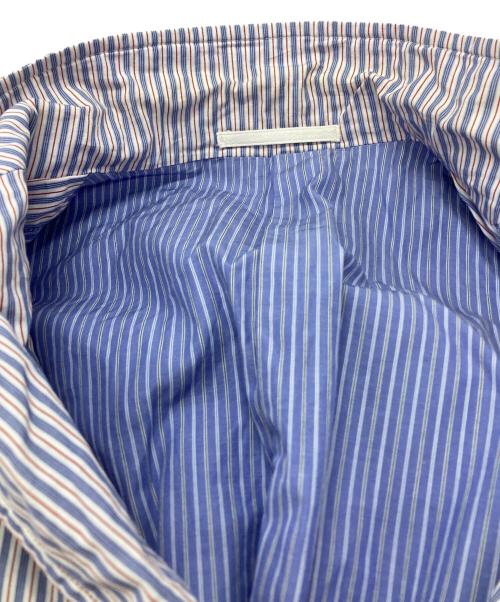 COMME des GARCONS HOMME（コムデギャルソン オム）COMME des GARCONS HOMME (コムデギャルソン オム) コットンストライプシャツジャケット/Cotton Striped Shirt Jacket ブルー×レッド サイズ:Mの古着・服飾アイテム
