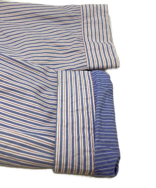 COMME des GARCONS HOMME（コムデギャルソン オム）COMME des GARCONS HOMME (コムデギャルソン オム) コットンストライプシャツジャケット/Cotton Striped Shirt Jacket ブルー×レッド サイズ:Mの古着・服飾アイテム