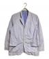 COMME des GARCONS HOMME（コムデギャルソン オム）の古着「コットンストライプシャツジャケット/Cotton Striped Shirt Jacket」｜ブルー×レッド