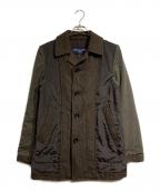 COMME des GARCONS HOMMEコムデギャルソン オム）の古着「インサイドアウトウールナイロンコート/Inside-out Wool-Nylon Coat」｜ブラウン