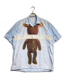 COMME des GARCONS SHIRT（コムデギャルソンシャツ）の古着「ウサギプリントS/Sシャツ/Rabbit print 」｜ブルー