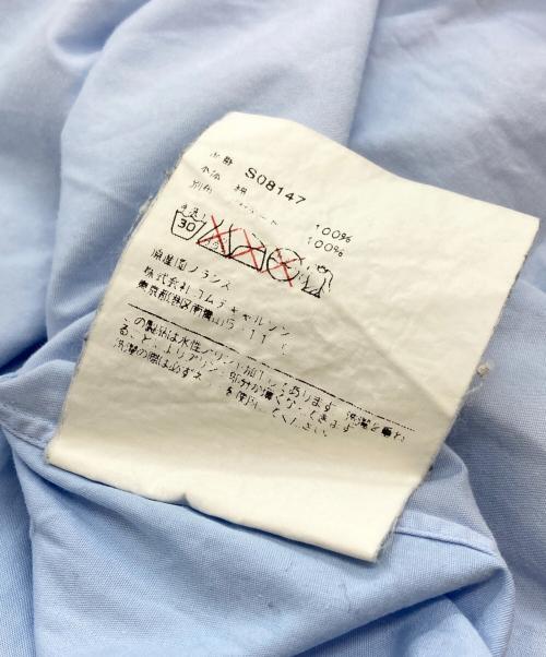 COMME des GARCONS SHIRT（コムデギャルソンシャツ）COMME des GARCONS SHIRT (コムデギャルソンシャツ) ウサギプリントS/Sシャツ/Rabbit print  ブルー サイズ:Sの古着・服飾アイテム