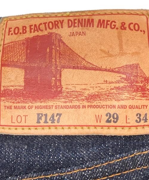 F.O.B FACTORY（エフオービー ファクトリー）F.O.B FACTORY (エフオービー ファクトリー) ストレートデニムパンツ/Straight denim pants インディゴ サイズ:W29の古着・服飾アイテム