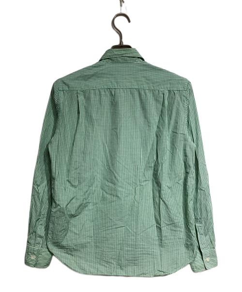 COMME des GARCONS HOMME（コムデギャルソン オム）COMME des GARCONS HOMME (コムデギャルソン オム) チェック切替シャツ/Checked panel shirt グリーン サイズ:XSの古着・服飾アイテム