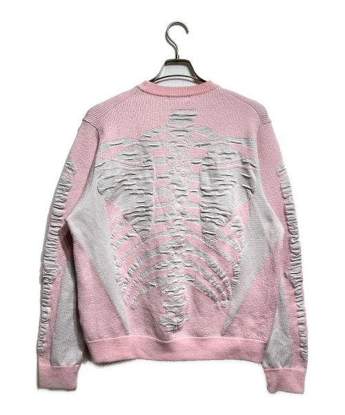 ROTOL（ロトル）ROTOL (ロトル) 3D SKELTON KNIT/ 3Dスケルトンニット ピンク サイズ:2の古着・服飾アイテム