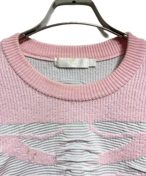 ROTOL（ロトル）ROTOL (ロトル) 3D SKELTON KNIT/ 3Dスケルトンニット ピンク サイズ:2の古着・服飾アイテム
