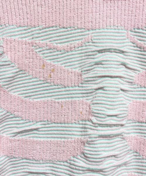 ROTOL（ロトル）ROTOL (ロトル) 3D SKELTON KNIT/ 3Dスケルトンニット ピンク サイズ:2の古着・服飾アイテム