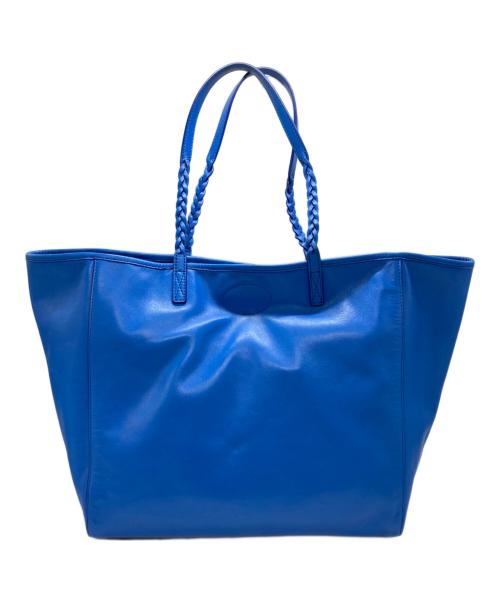 MULBERRY（マルベリー）MULBERRY (マルベリー) MEDIUM DORSET TOTE/ミディアムドーセットトート ブルーの古着・服飾アイテム
