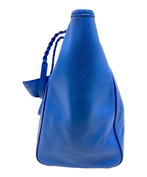 MULBERRY（マルベリー）MULBERRY (マルベリー) MEDIUM DORSET TOTE/ミディアムドーセットトート ブルーの古着・服飾アイテム