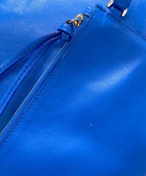 MULBERRY（マルベリー）MULBERRY (マルベリー) MEDIUM DORSET TOTE/ミディアムドーセットトート ブルーの古着・服飾アイテム