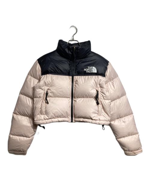 THE NORTH FACE（ザ ノース フェイス）THE NORTH FACE (ザ ノース フェイス) Nuptse 700 Fill Short Jacket/ヌプシ 700フィル ショートジャケット ブラック×ピンク サイズ:Mの古着・服飾アイテム