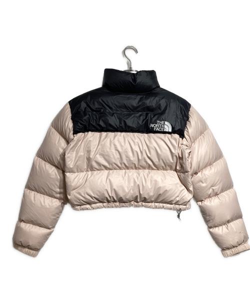 THE NORTH FACE（ザ ノース フェイス）THE NORTH FACE (ザ ノース フェイス) Nuptse 700 Fill Short Jacket/ヌプシ 700フィル ショートジャケット ブラック×ピンク サイズ:Mの古着・服飾アイテム