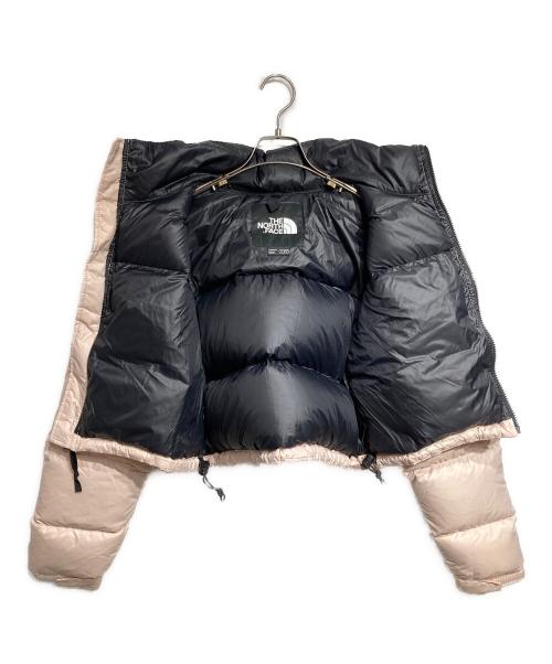 THE NORTH FACE（ザ ノース フェイス）THE NORTH FACE (ザ ノース フェイス) Nuptse 700 Fill Short Jacket/ヌプシ 700フィル ショートジャケット ブラック×ピンク サイズ:Mの古着・服飾アイテム