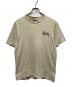 stussy（ステューシー）の古着「80sショーンフォントロゴプリントTシャツ」｜ベージュ