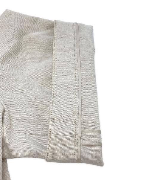 DRAWER（ドゥロワー）DRAWER (ドゥロワー) バックタックノーカラージャケット/Back Tuck Collarless Jacket ベージュ サイズ:36の古着・服飾アイテム