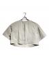 DRAWER（ドゥロワー）の古着「バックタックノーカラージャケット/Back Tuck Collarless Jacket」｜ベージュ