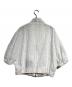 DRAWER (ドゥロワー) シースルーチェックショートスリーブブルゾン/Sheer Check Short Sleeve Blouson ホワイト サイズ:FREE：14000円