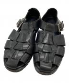 PARABOOTパラブーツ）の古着「パシフィック/グルカサンダル/PACIFIC Gurkha sandalsパシフィック/グルカサンダル/PACIFIC Gurkha sandals」｜ブラック