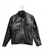 Schottショット）の古着「641レザーライダースジャケット/Leather jacket」｜ブラック
