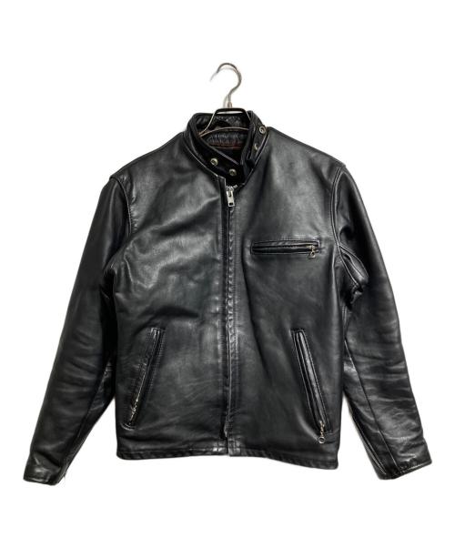 Schott（ショット）Schott (ショット) 641レザーライダースジャケット/Leather jacket ブラック サイズ:38の古着・服飾アイテム