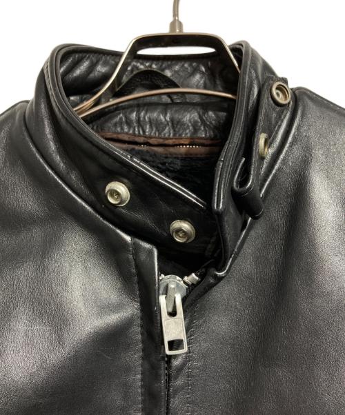 Schott（ショット）Schott (ショット) 641レザーライダースジャケット/Leather jacket ブラック サイズ:38の古着・服飾アイテム
