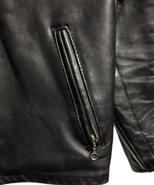 Schott（ショット）Schott (ショット) 641レザーライダースジャケット/Leather jacket ブラック サイズ:38の古着・服飾アイテム