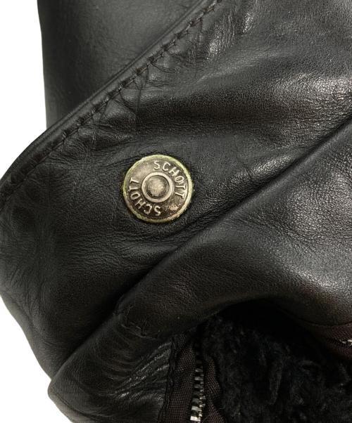 Schott（ショット）Schott (ショット) 641レザーライダースジャケット/Leather jacket ブラック サイズ:38の古着・服飾アイテム