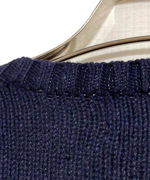POLO RALPH LAUREN（ポロ・ラルフローレン）POLO RALPH LAUREN (ポロ・ラルフローレン) コットンリネンポロベアニット/Polo Bear Cotton-Linen Sweater ネイビー サイズ:Mの古着・服飾アイテム