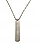 TIFFANY & Co.ティファニー）の古着「2001プレートネックレス/Plate Necklace」｜シルバー