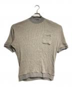 OLD JOE & Co.オールドジョー）の古着「MOCK-NECK COTTON YAK REBED TOPS/モックネックニット」｜グレー