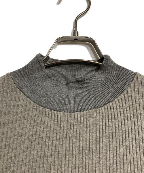 OLD JOE & Co.（オールドジョー）OLD JOE & Co. (オールドジョー) MOCK-NECK COTTON YAK REBED TOPS/モックネックニット グレー サイズ:40の古着・服飾アイテム