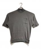 OLD JOE & Co.オールドジョー）の古着「MOCK-NECK COTTON YAK REBED TOS/モックネックニット」｜グレー