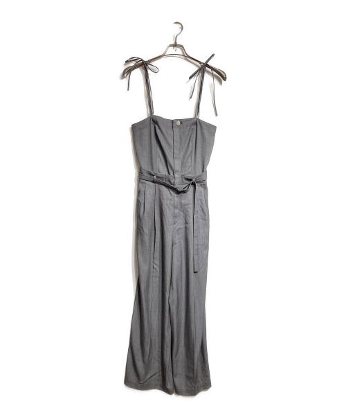 FRAY ID（フレイ アイディー）FRAY ID (フレイ アイディー) ベアサロペットパンツ/Tube top overalls グレー サイズ:Oの古着・服飾アイテム