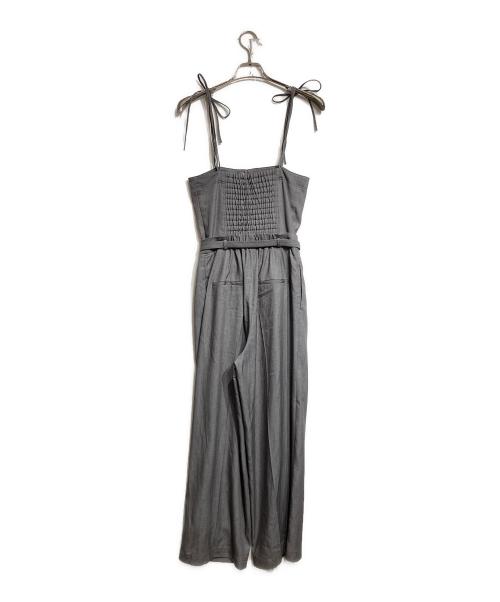FRAY ID（フレイ アイディー）FRAY ID (フレイ アイディー) ベアサロペットパンツ/Tube top overalls グレー サイズ:Oの古着・服飾アイテム