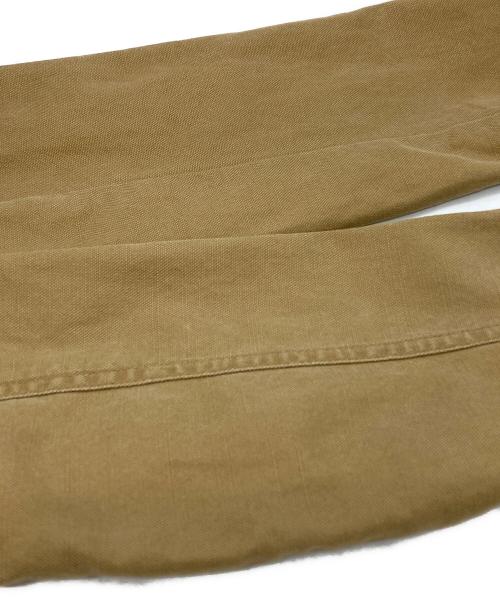 RALPH LAUREN（ラルフローレン）RALPH LAUREN (ラルフローレン) レザー切替ダックファイヤーマンジャケット/Leather-accented Duck Fireman Jacket ベージュ サイズ:14の古着・服飾アイテム