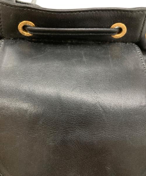 GUCCI（グッチ）GUCCI (グッチ) バンブーレザーミニリュック/ Bamboo Leather Mini Backpack ブラックの古着・服飾アイテム