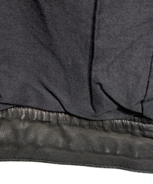 BLUE WORK（ブルーワーク）BLUE WORK (ブルーワーク) ラムレザーシングルライダースジャケット/Lamb Leather Single Riders Jacket ブラック サイズ:Sの古着・服飾アイテム