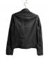 BLUE WORK (ブルーワーク) ラムレザーシングルライダースジャケット/Lamb Leather Single Riders Jacket ブラック サイズ:S：12000円