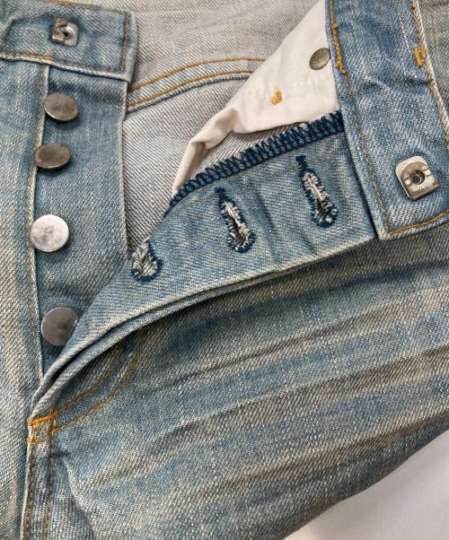 DIOR HOMME（ディオール オム）DIOR HOMME (ディオール オム) Strip アイスブルーデニムパンツ/Ice blue denim pants インディゴ サイズ:28の古着・服飾アイテム